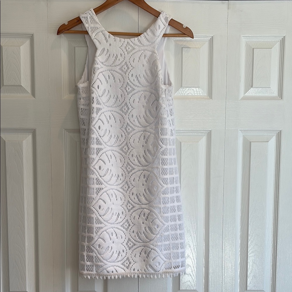 Lilly Pulitzer White Lace Halter Dress